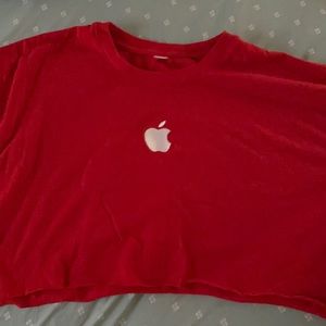 CROPPED APPLE SHIRT WORN ONCE 😋